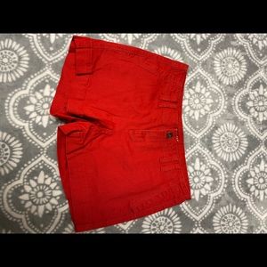 Red shorts